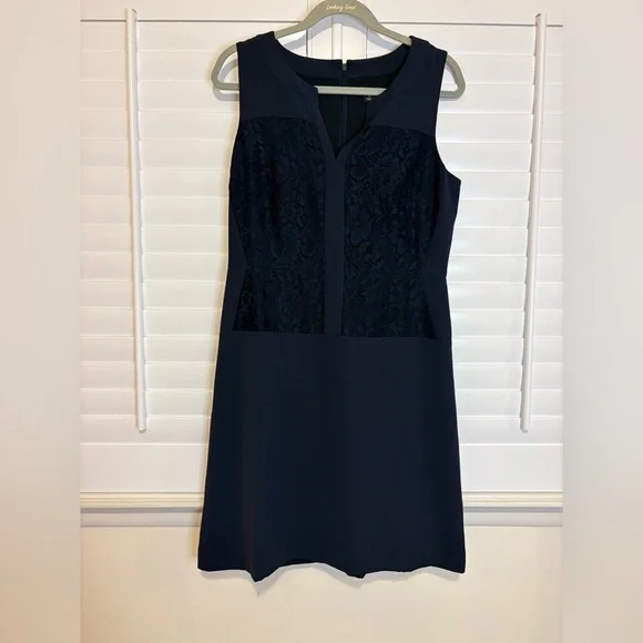 Ann Taylor Black Sleeveless Midi Dress - Picture 2 of 7
